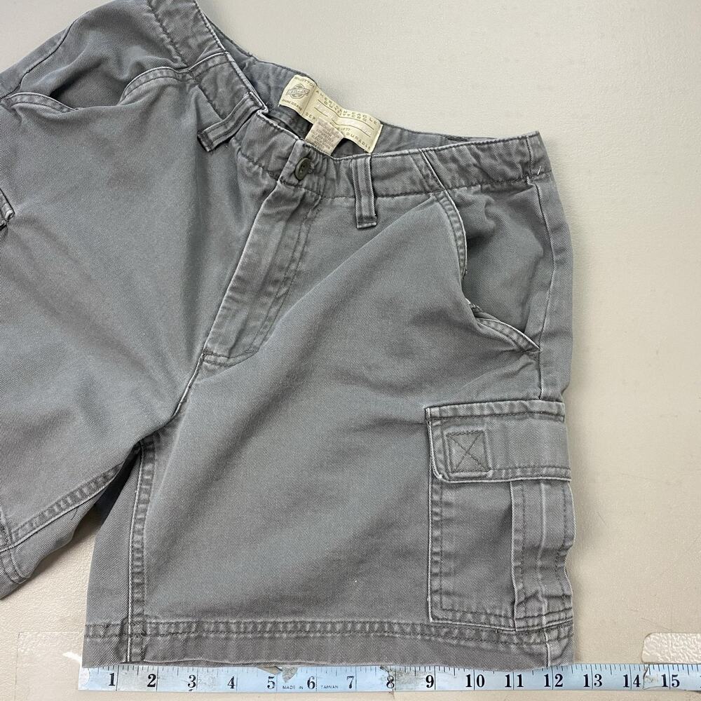 Vintage American Eagle Cargo Shorts Womens 4 Gray Canvas 90s Y2K Grunge 27x6 - Picture 10 of 14
